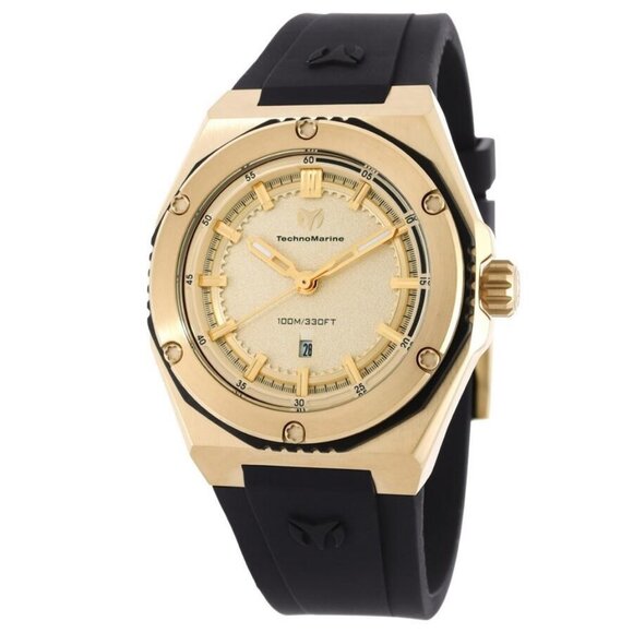 FX04321B NWT Technomarine Fashion Ladies Quartz Plastic and Stainless Steel Auth - Picture 1 of 3